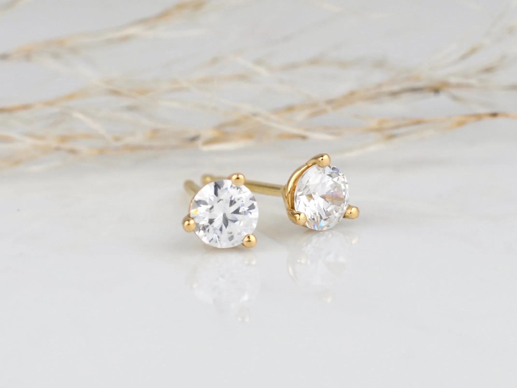 ½ CTW Diamond Martini Studs