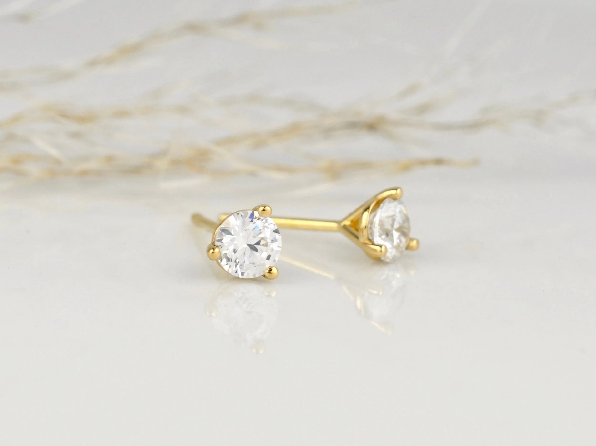 ½ CTW Diamond Martini Studs