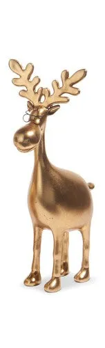 12" Gold Moose with Glasses