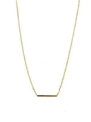 14K Gold Dipped Bar Necklace