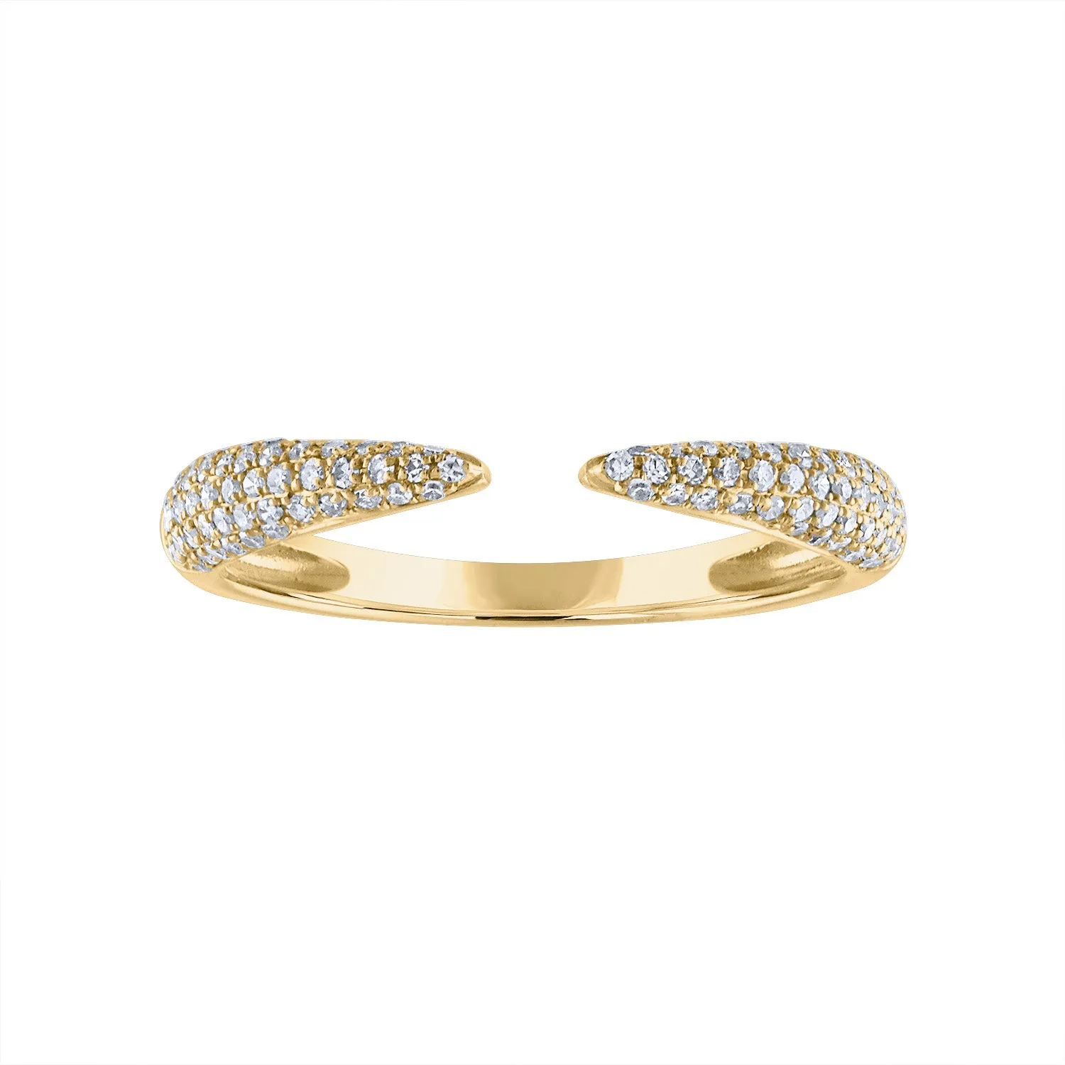 14KT GOLD DIAMOND CLAW RING