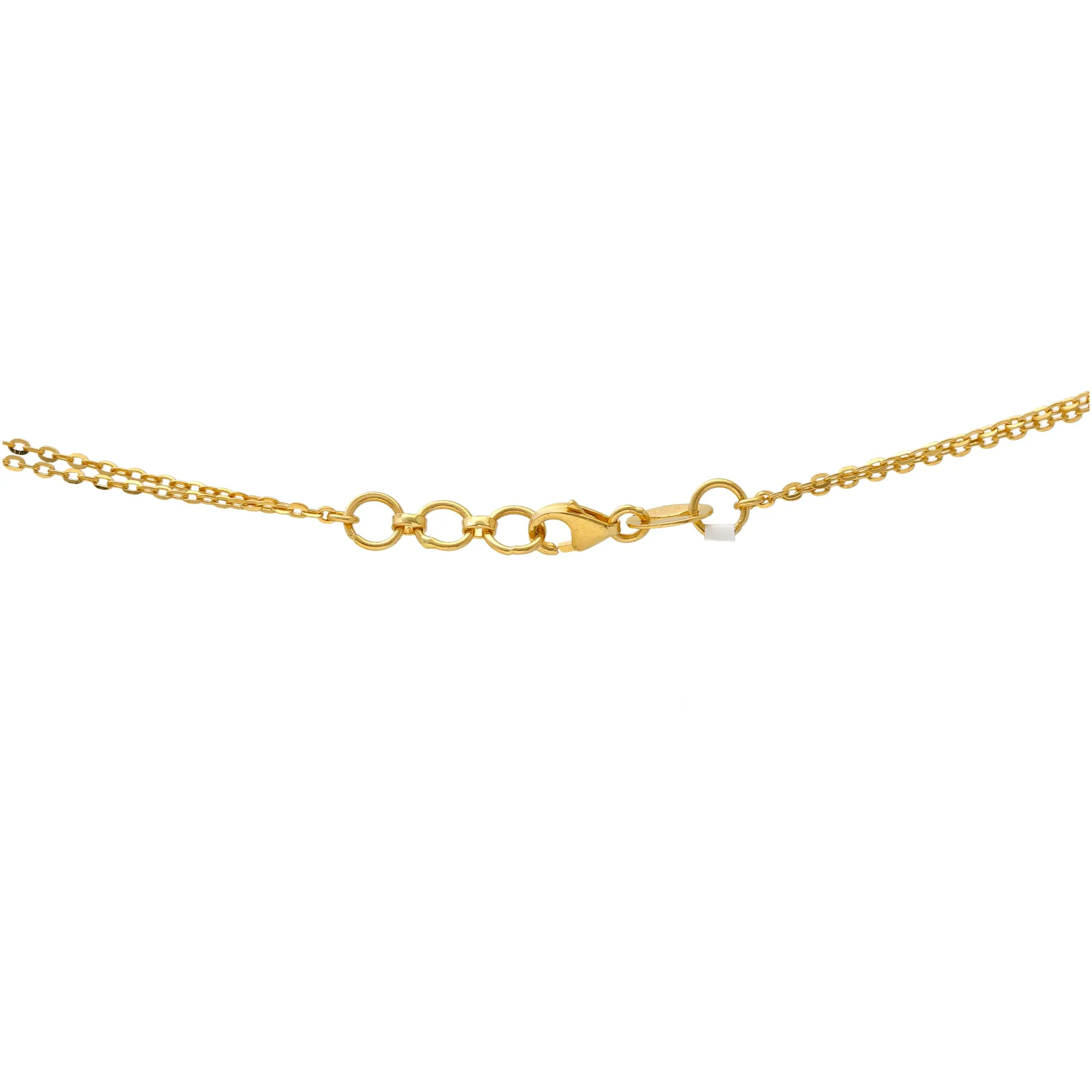 22K Multi- Tone Gold Beaded Chain (12gm)