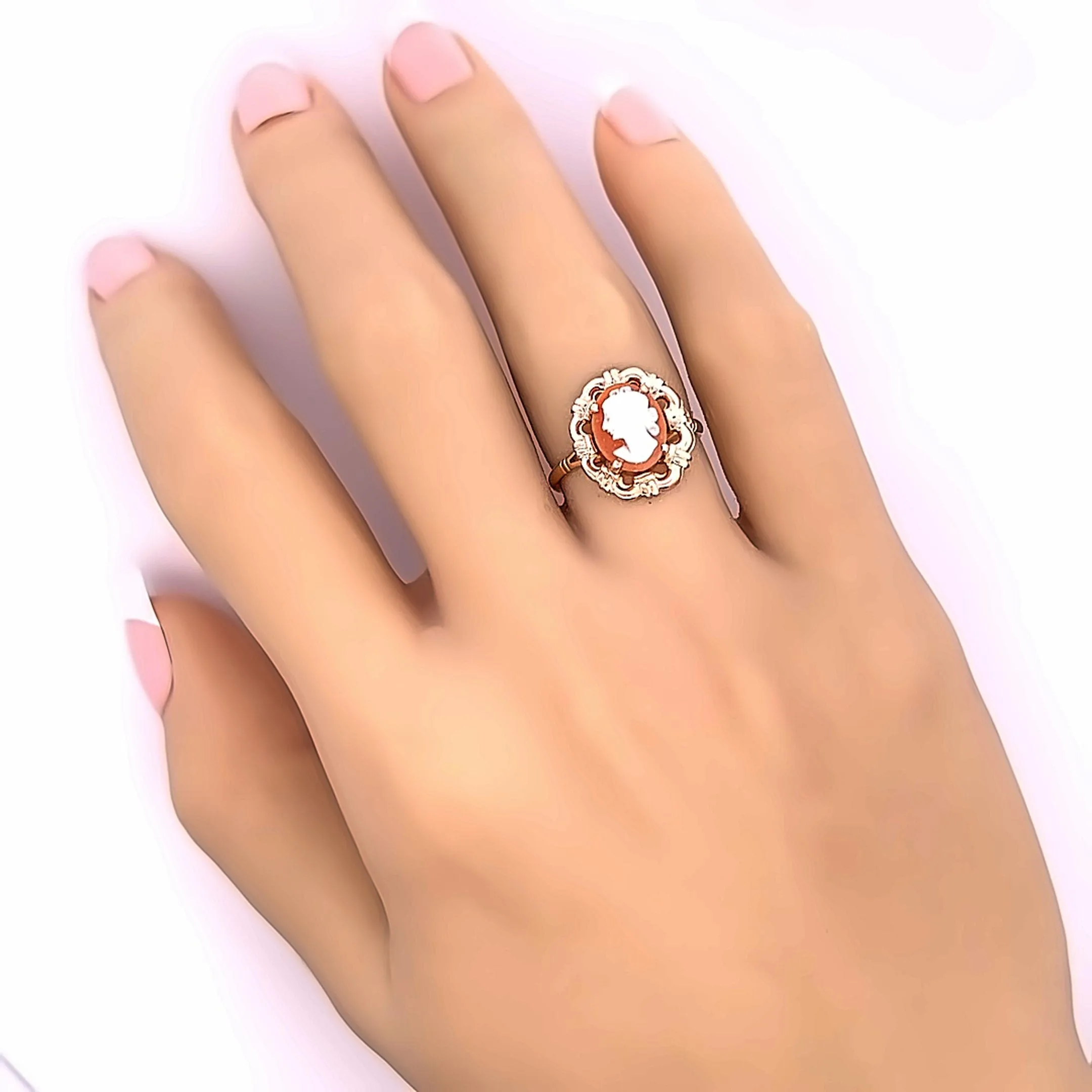 9ct Yellow Gold Cameo Ring