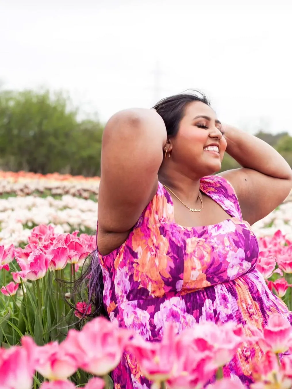 Addition Elle Floral Print Dress 2X