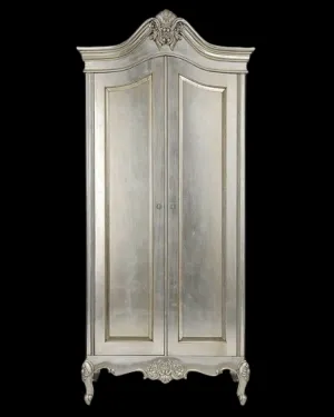 Amoli Silver Leaf Wardrobe
