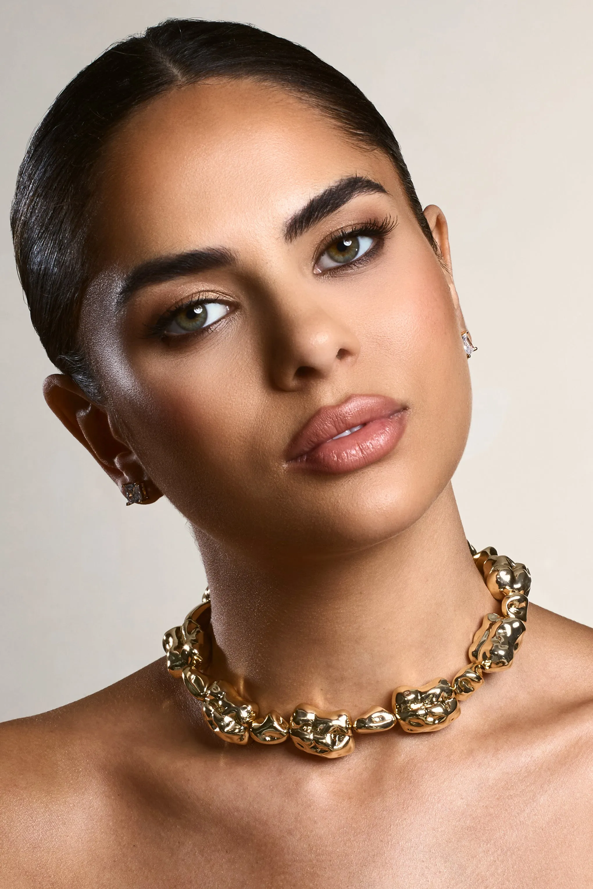 Aruba | Gold Stone Necklace