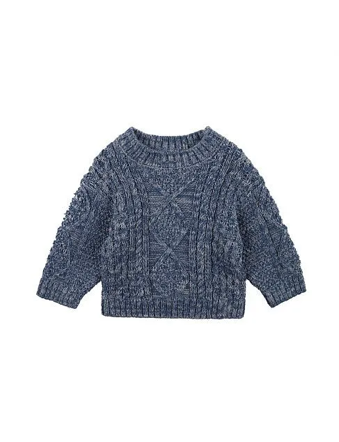 BEBE Blair Blue Cable Jumper(3Y-7Y)