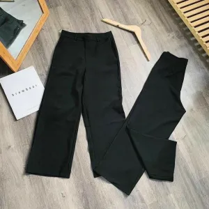 Black wide leg jeans