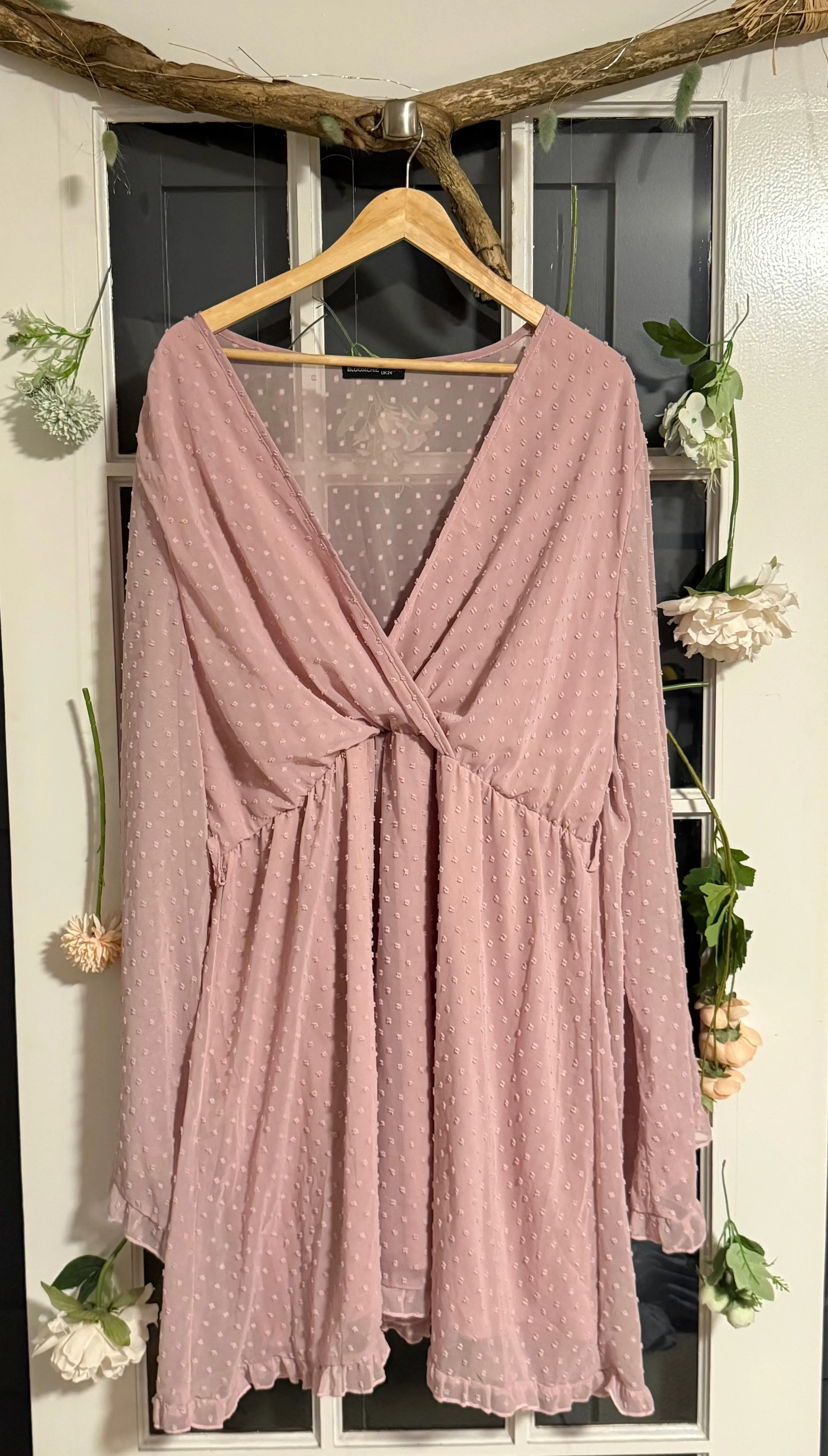Bloomchic Blush Babydoll Dress 2X