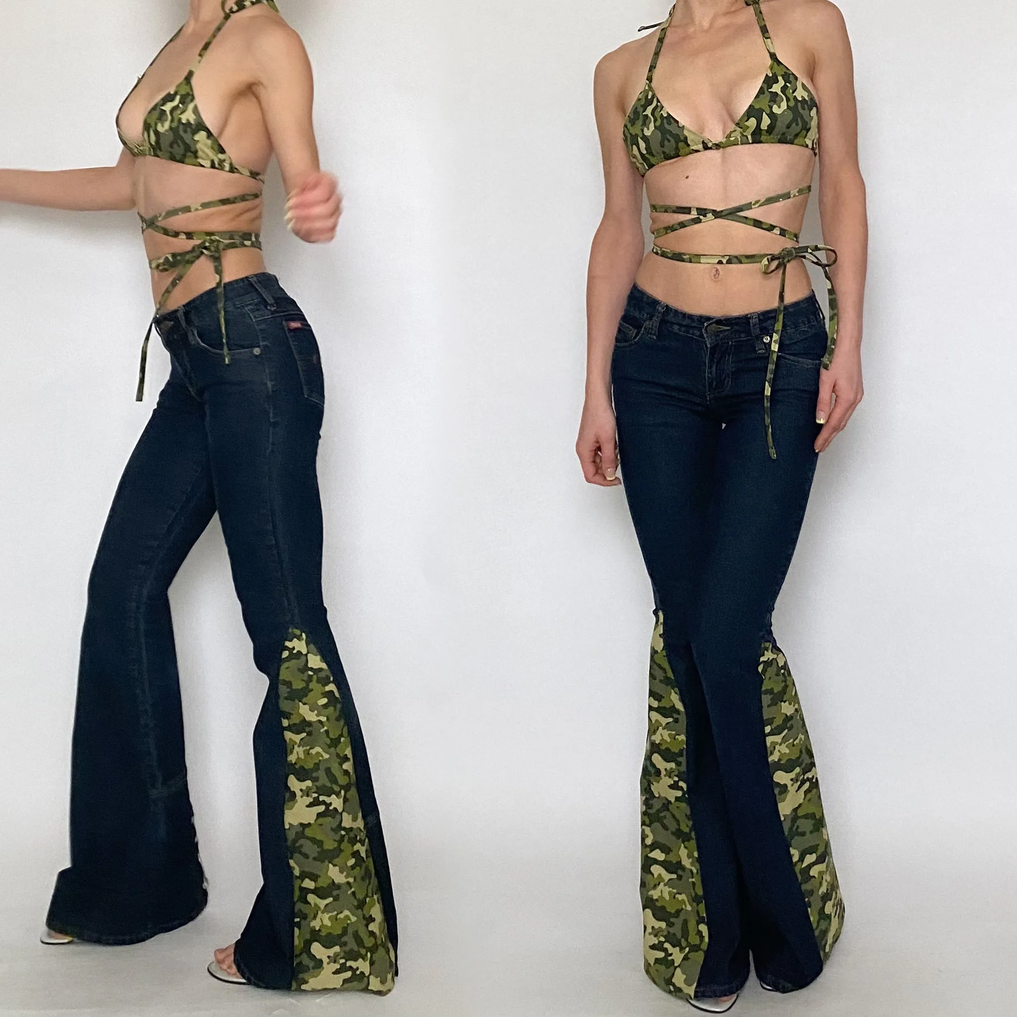 camo two piece jungle set - extra small