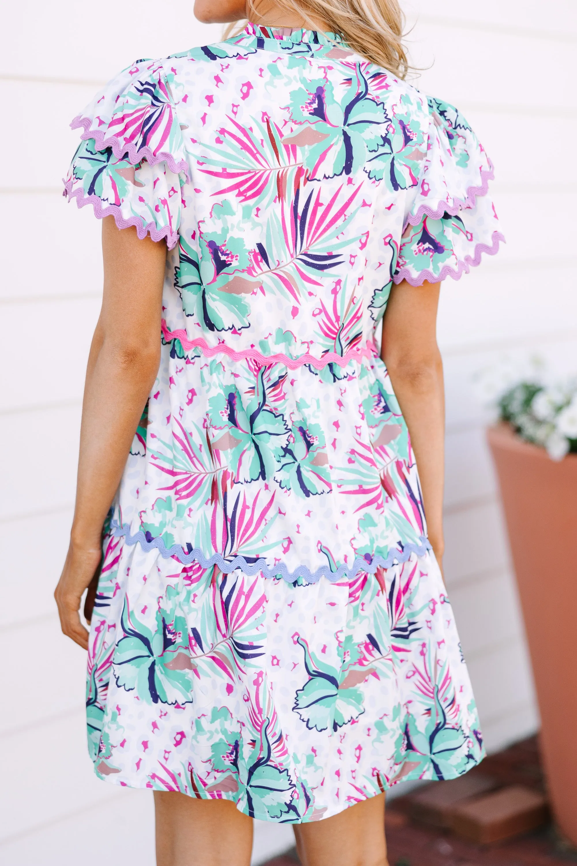 Come For It White Floral Babydoll Dress