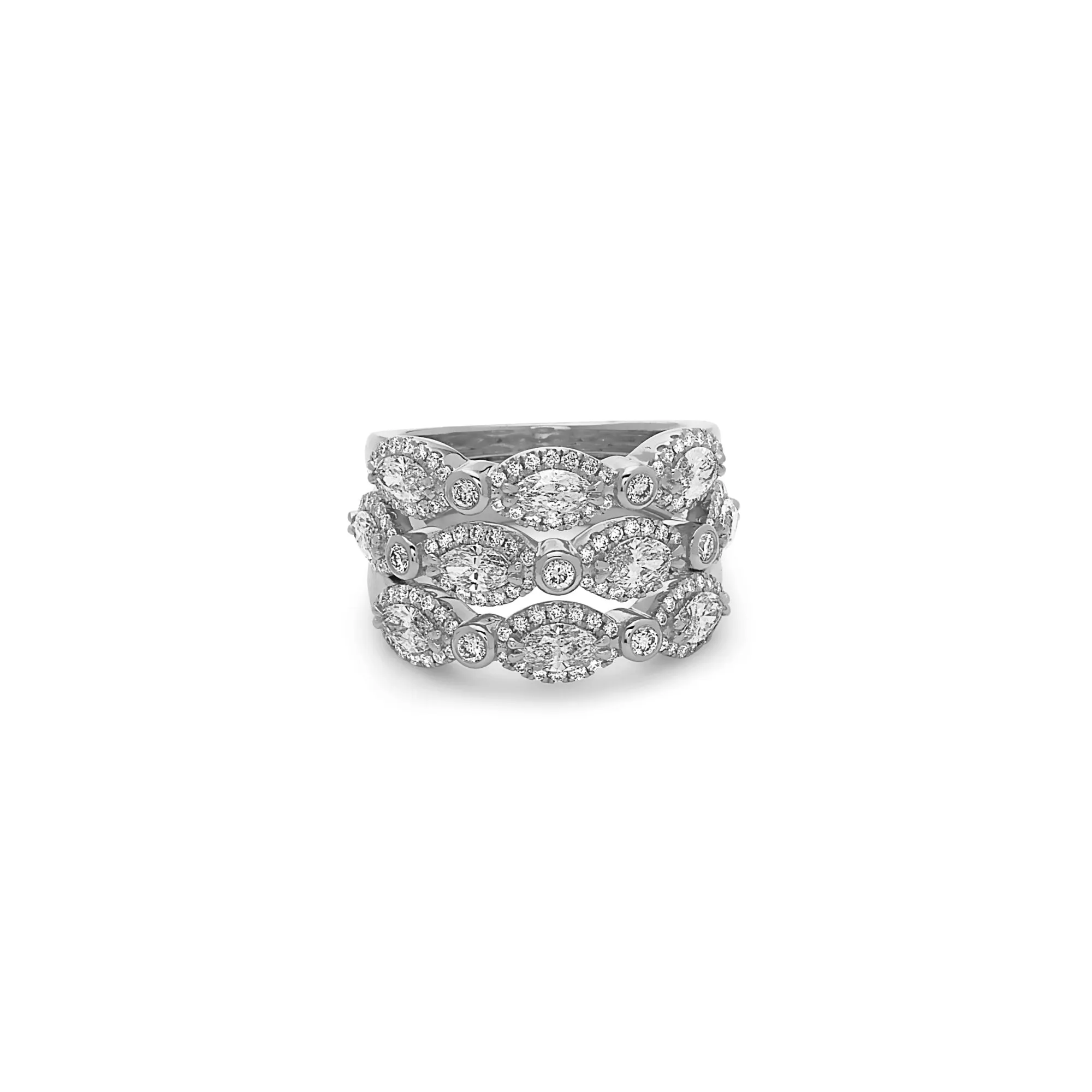 Diamond Triple Firefly Ring
