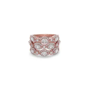 Diamond Triple Firefly Ring
