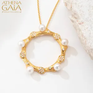 Four Seasons Open Circle Winter Necklace