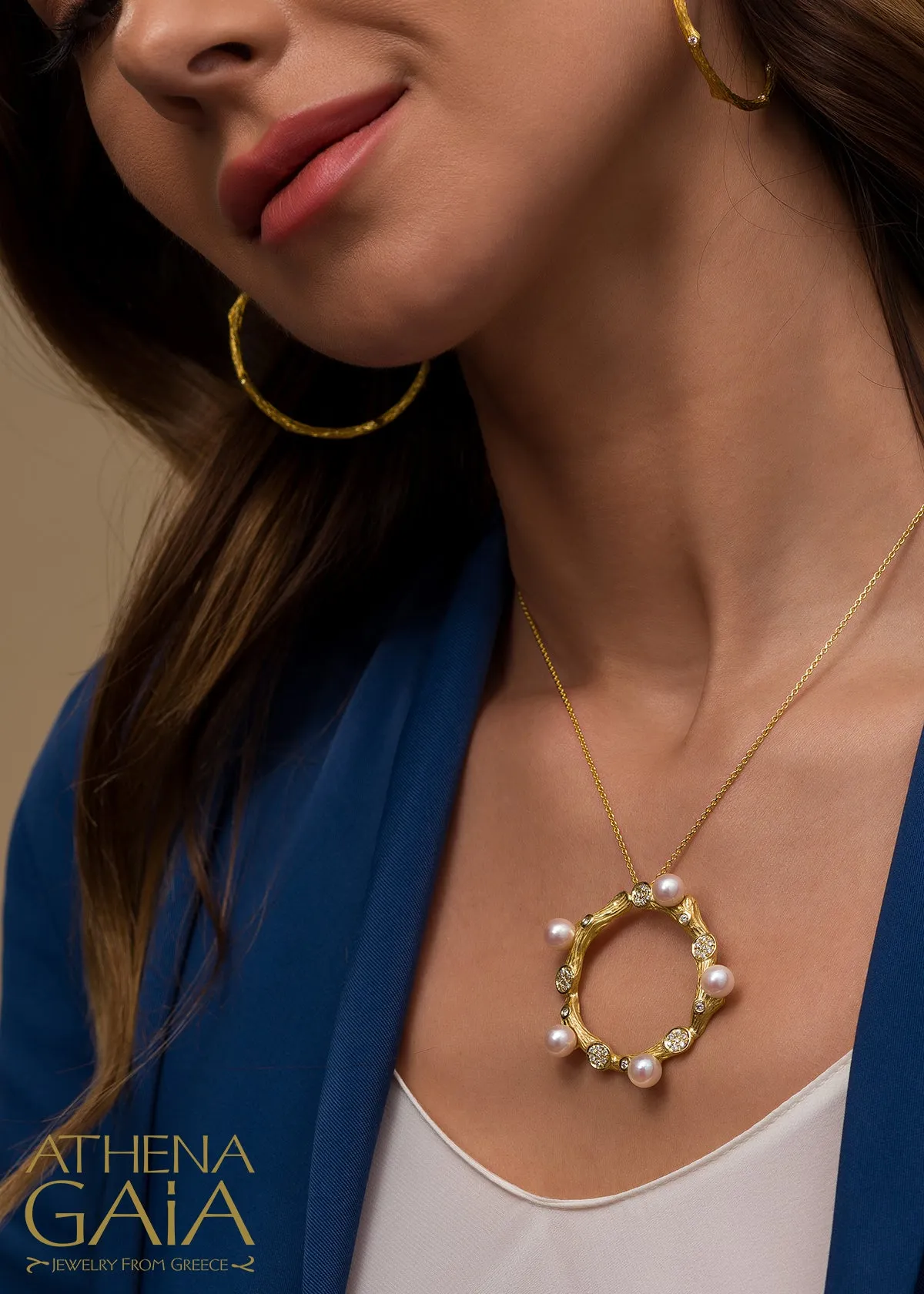 Four Seasons Open Circle Winter Necklace