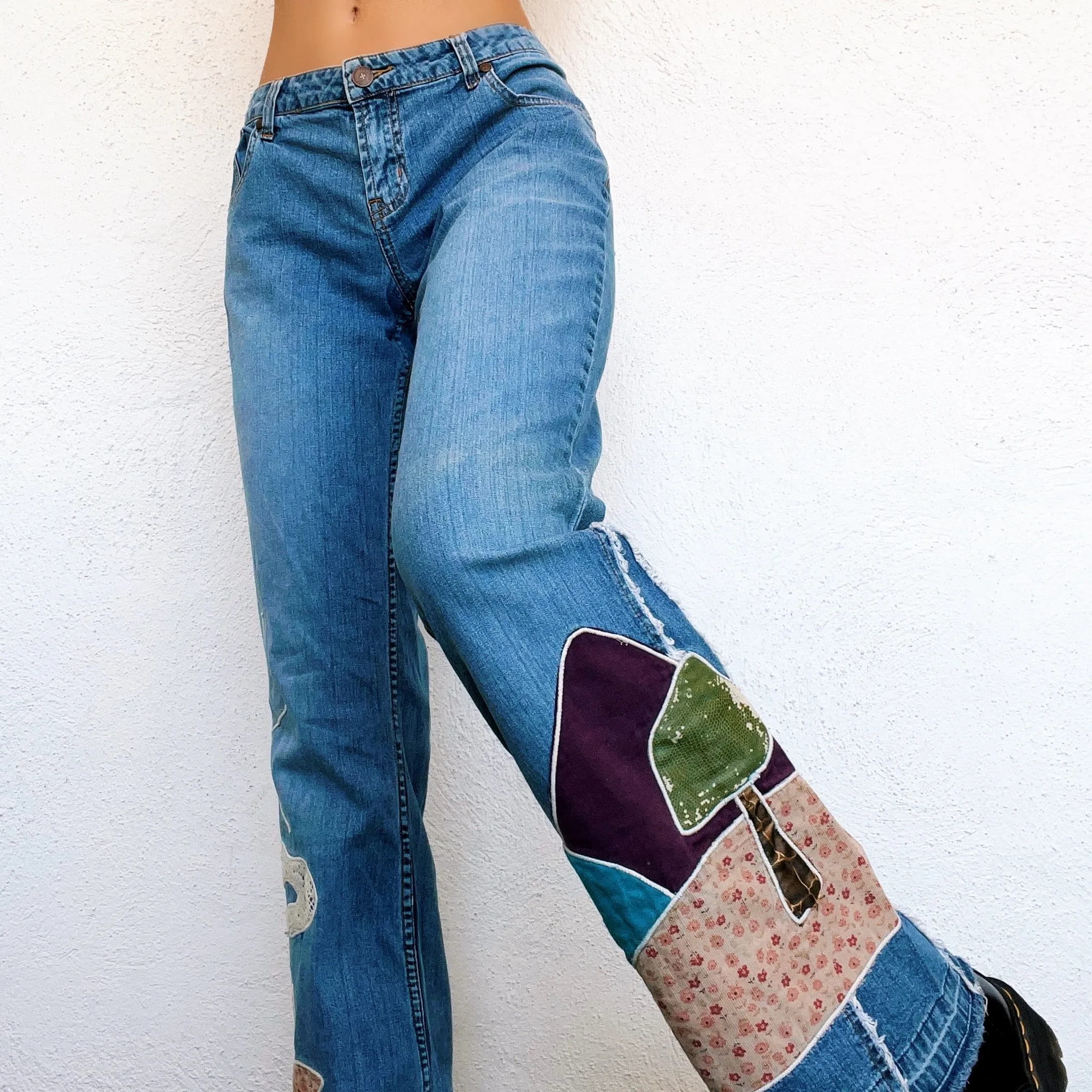 Funky Patchwork Jeans