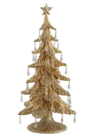 Glitter Star Tree w/ Rhinestone Drops 24"