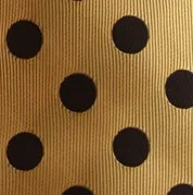 Gold and Black Polka Dot Necktie