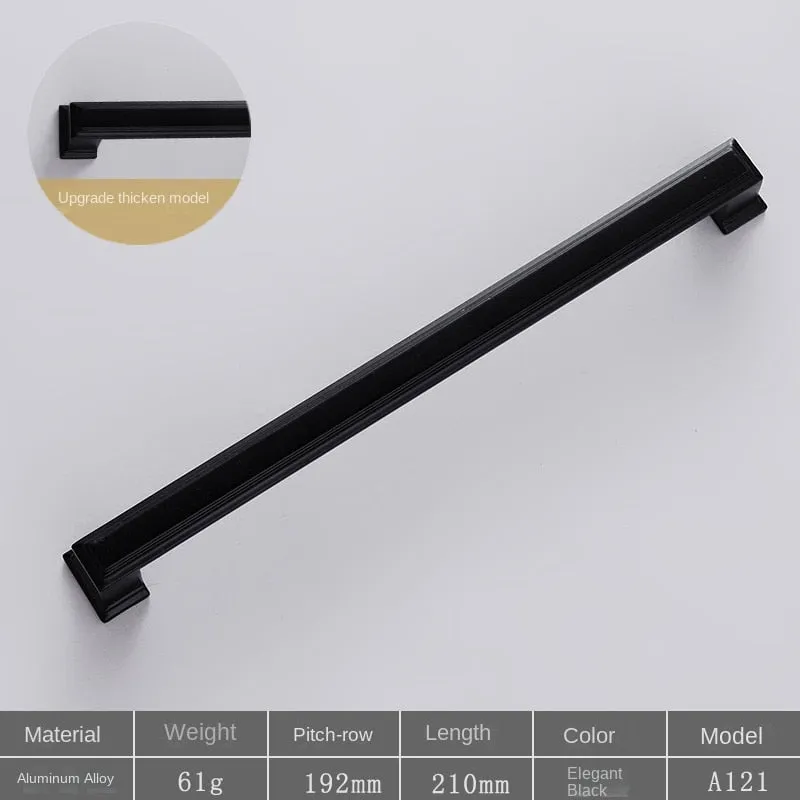 Hardware Door Handle Wardrobe and Cabinet Wine Cabinet Chinese Modern Simplicity Aluminum Alloy Handle European Drawer