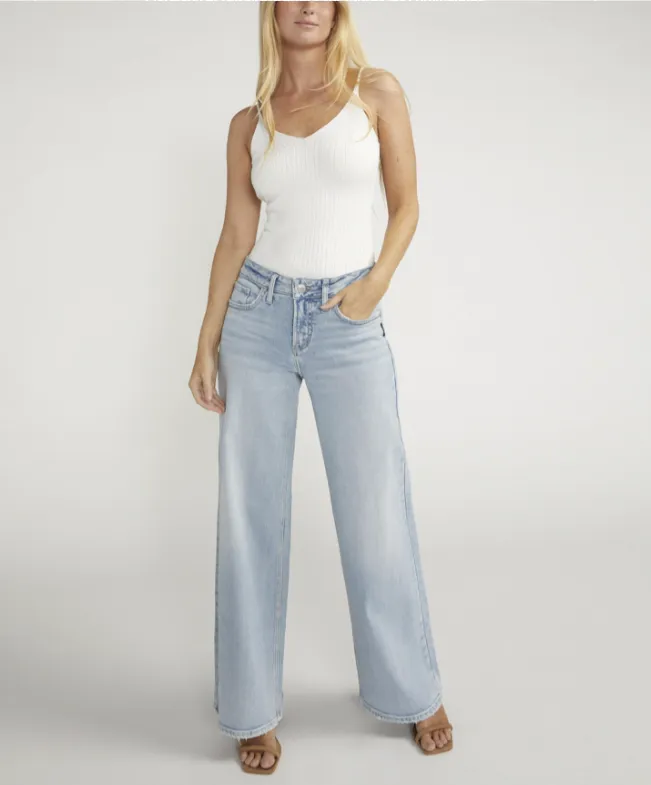Jeans Silver Wide Leg "Indigo Clair"
