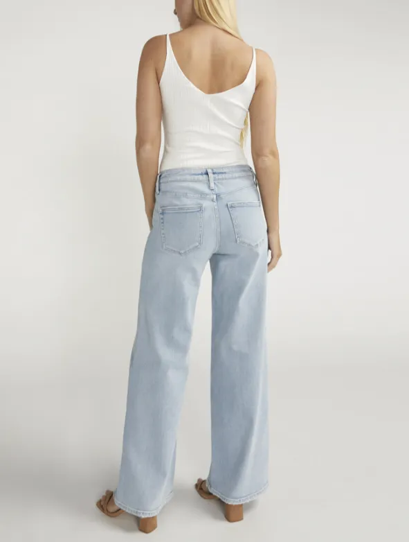 Jeans Silver Wide Leg "Indigo Clair"