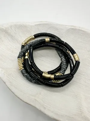 Kendra Black Bracelet Set
