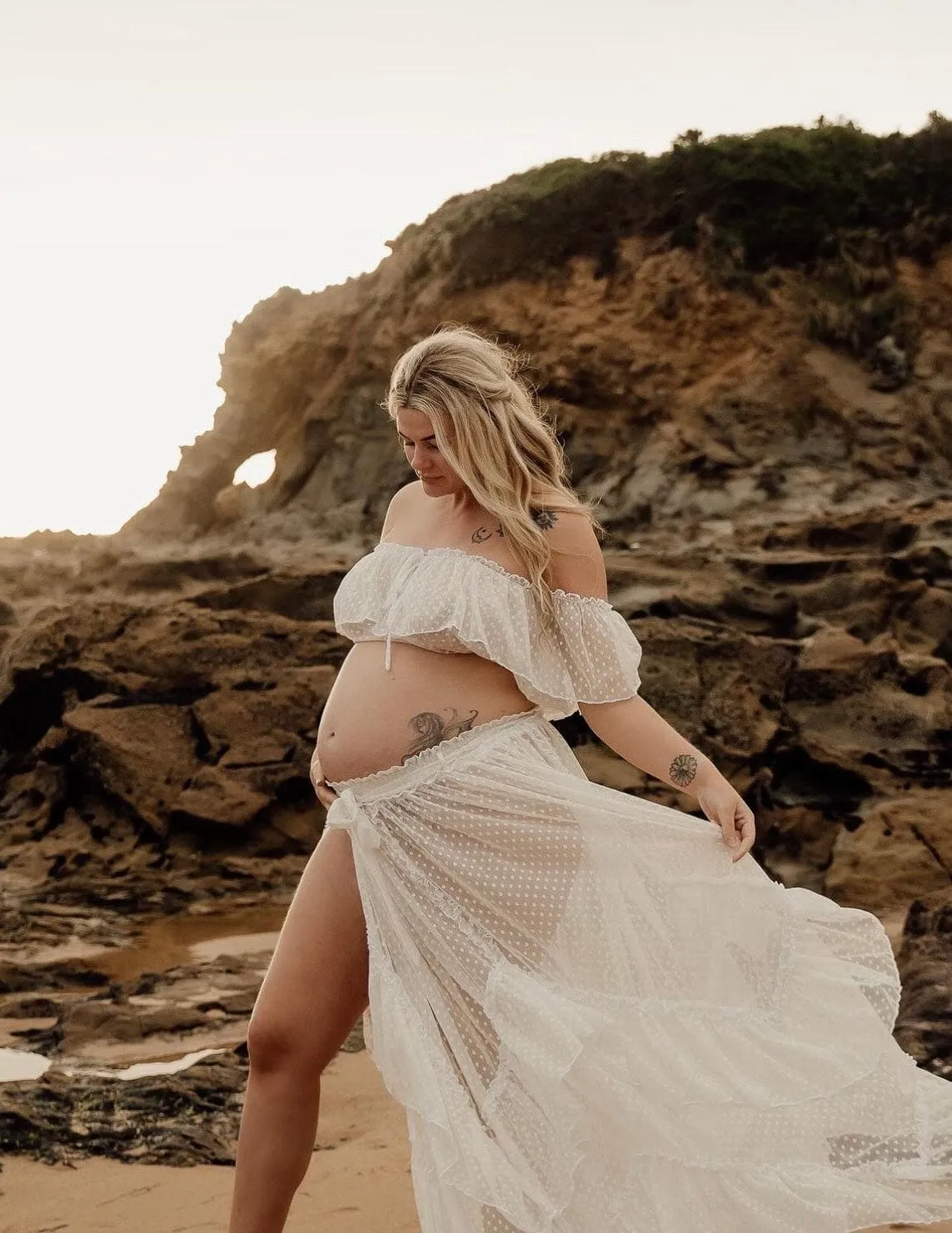 Kyndra Two Piece Maternity Photoshoot Set