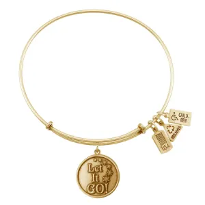 Let It Go Bangle in Gold by Wind & Fire
