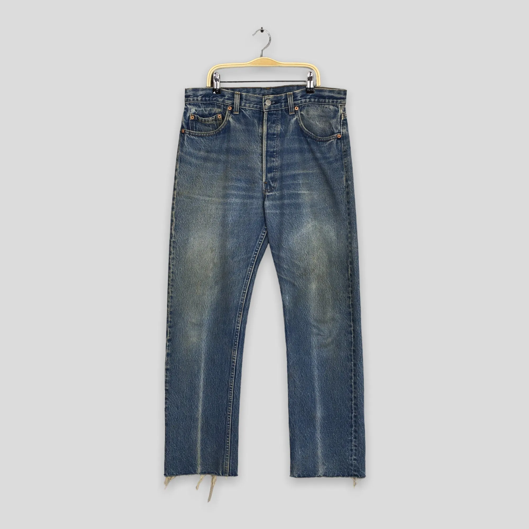 Levi's 501XX Faded Blue Stonewash Jeans Size 32x29