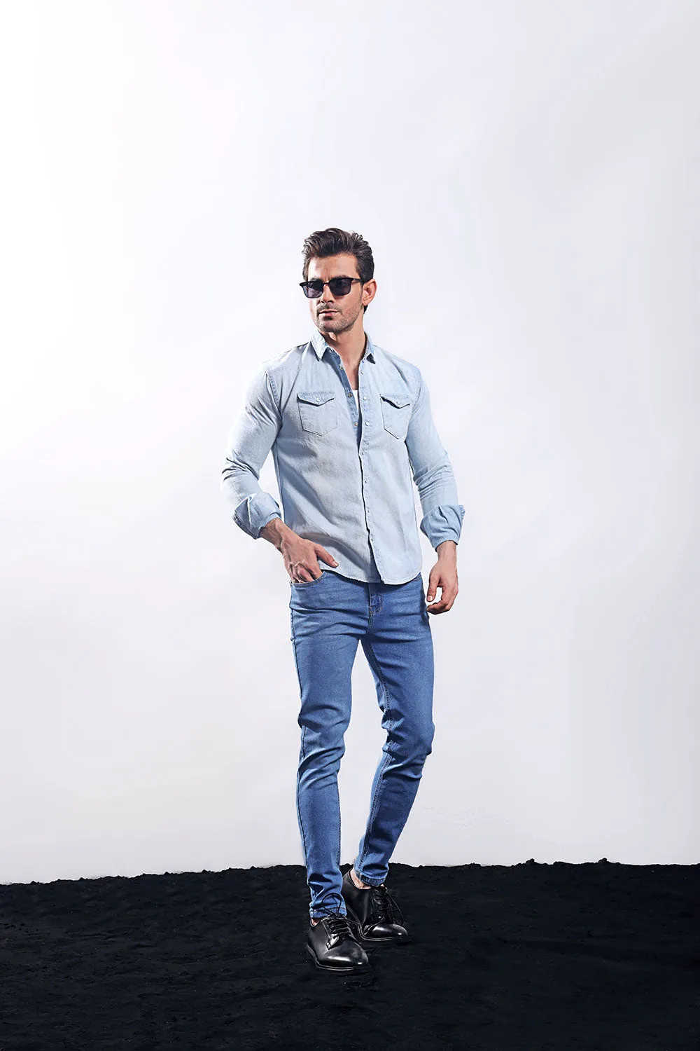 Light Blue Skinny Fit Jeans