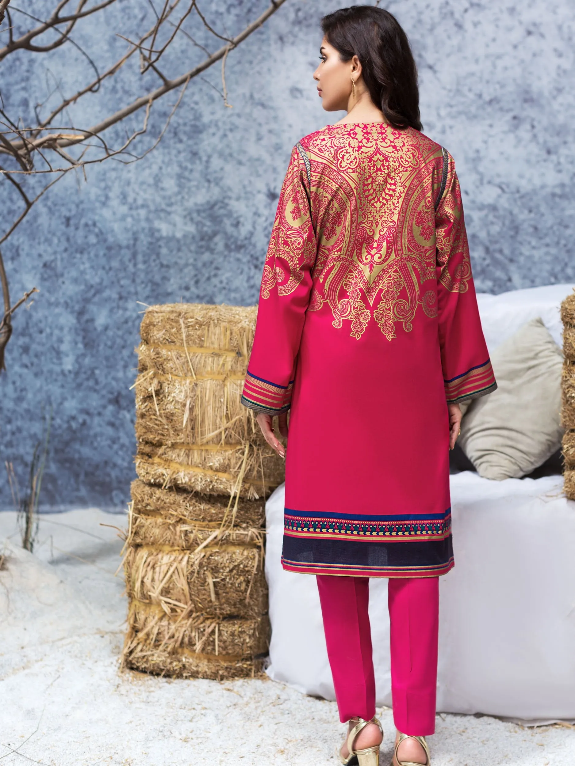 Limelight Winter Collection 2019 – Winter Cotton Shirt – U0942-SSH-PNK