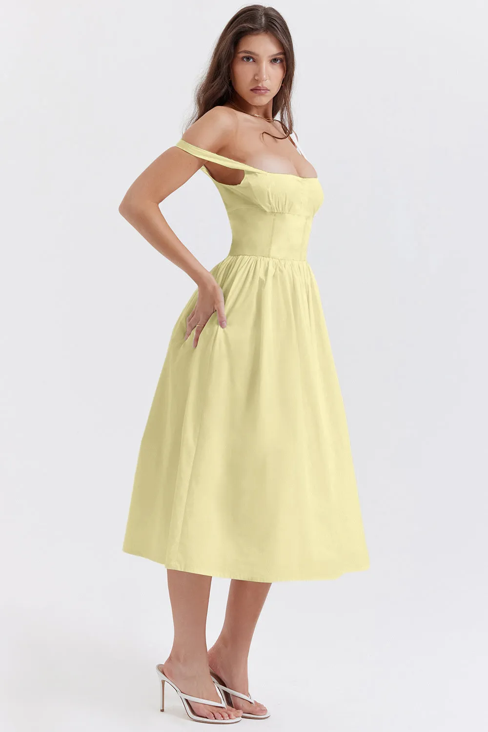 Mandy Summer Backless Midi Dress