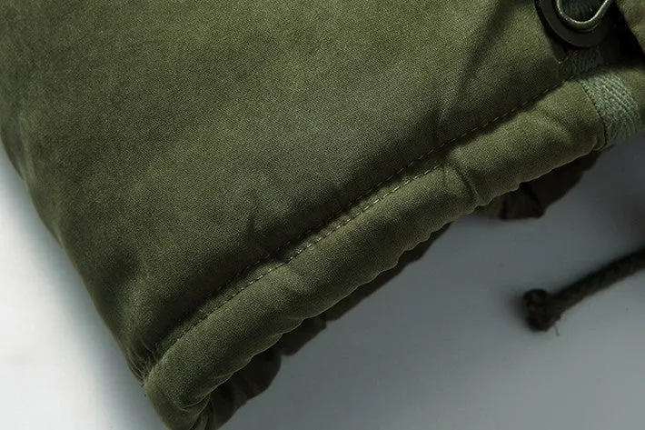 Men's Casual Thick Warm Middle-Long Parka