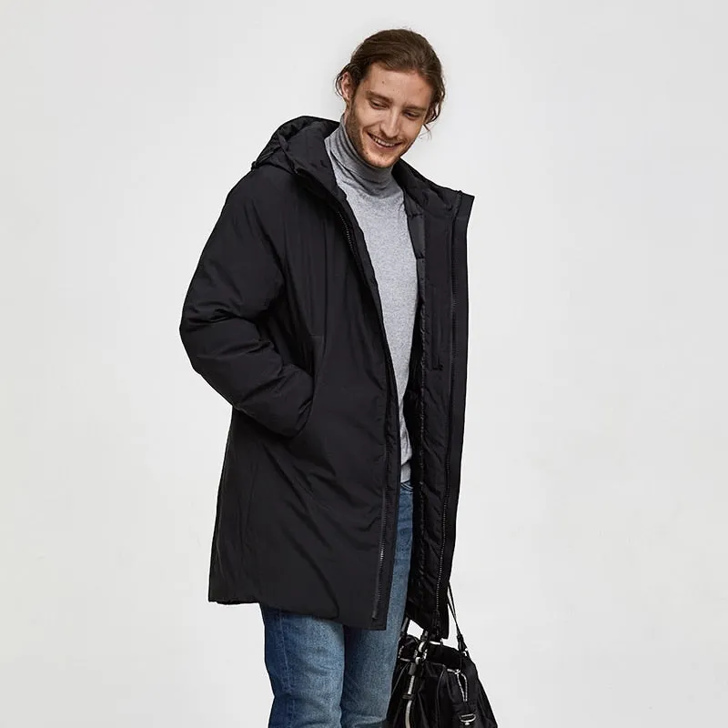Men's Winter Casual Warm Long Padded Parka