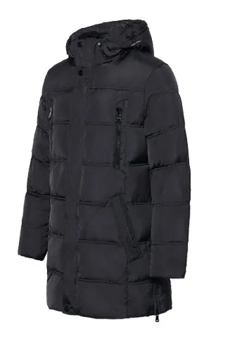 Men's Winter Warm Windproof Casual Medium Long Parka