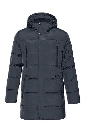 Men's Winter Warm Windproof Casual Medium Long Parka