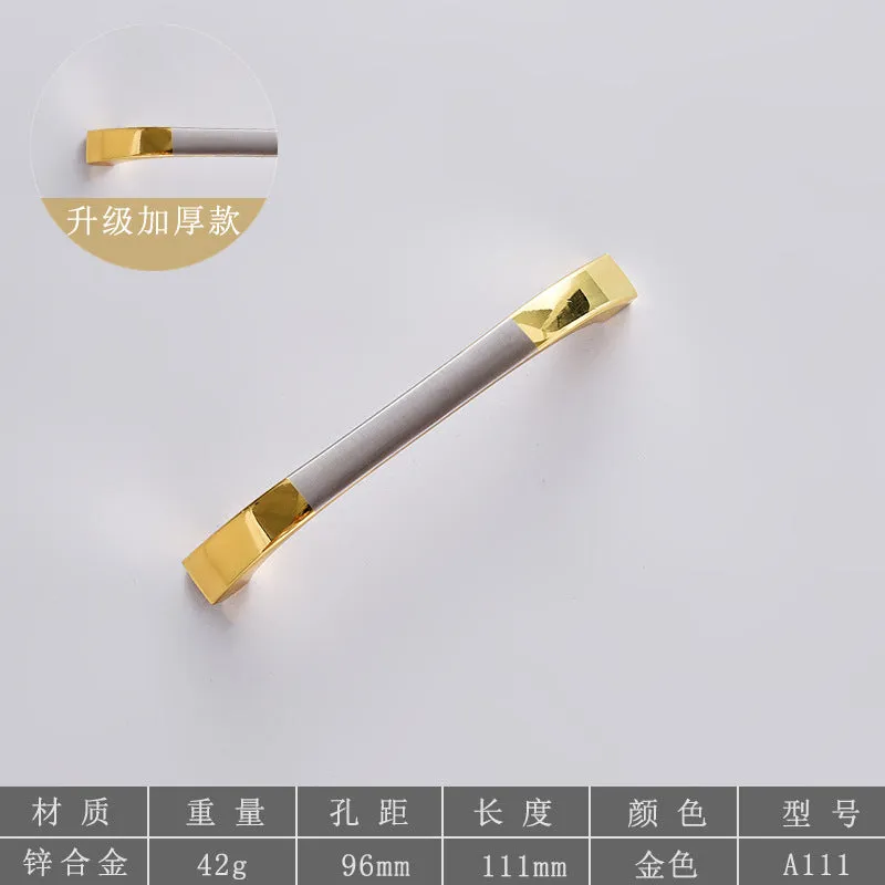 Metal Handle Chinese Simple Modern Door Handle Wardrobe and Cabinet Wine Cabinet Aluminum Alloy Handle