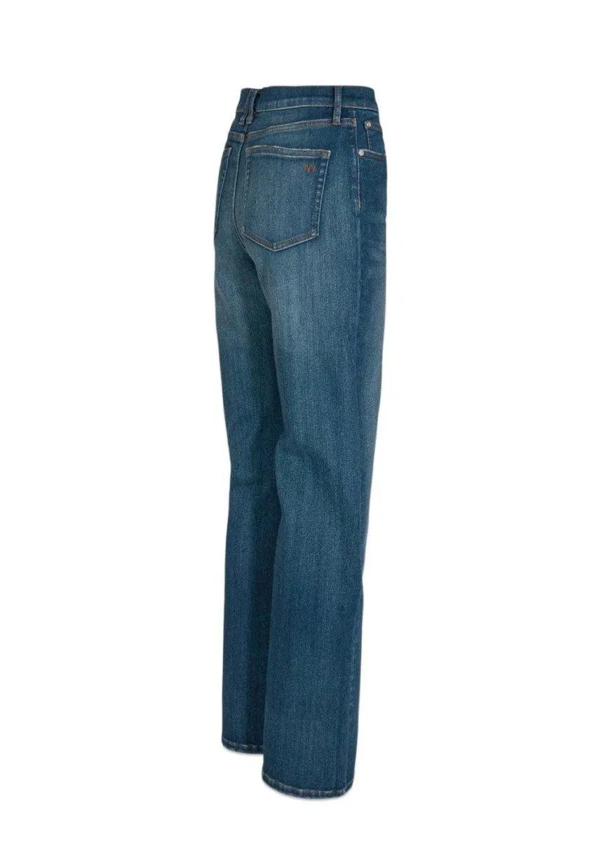 Mia Straight Jeans Wash Valett - Denim Blue