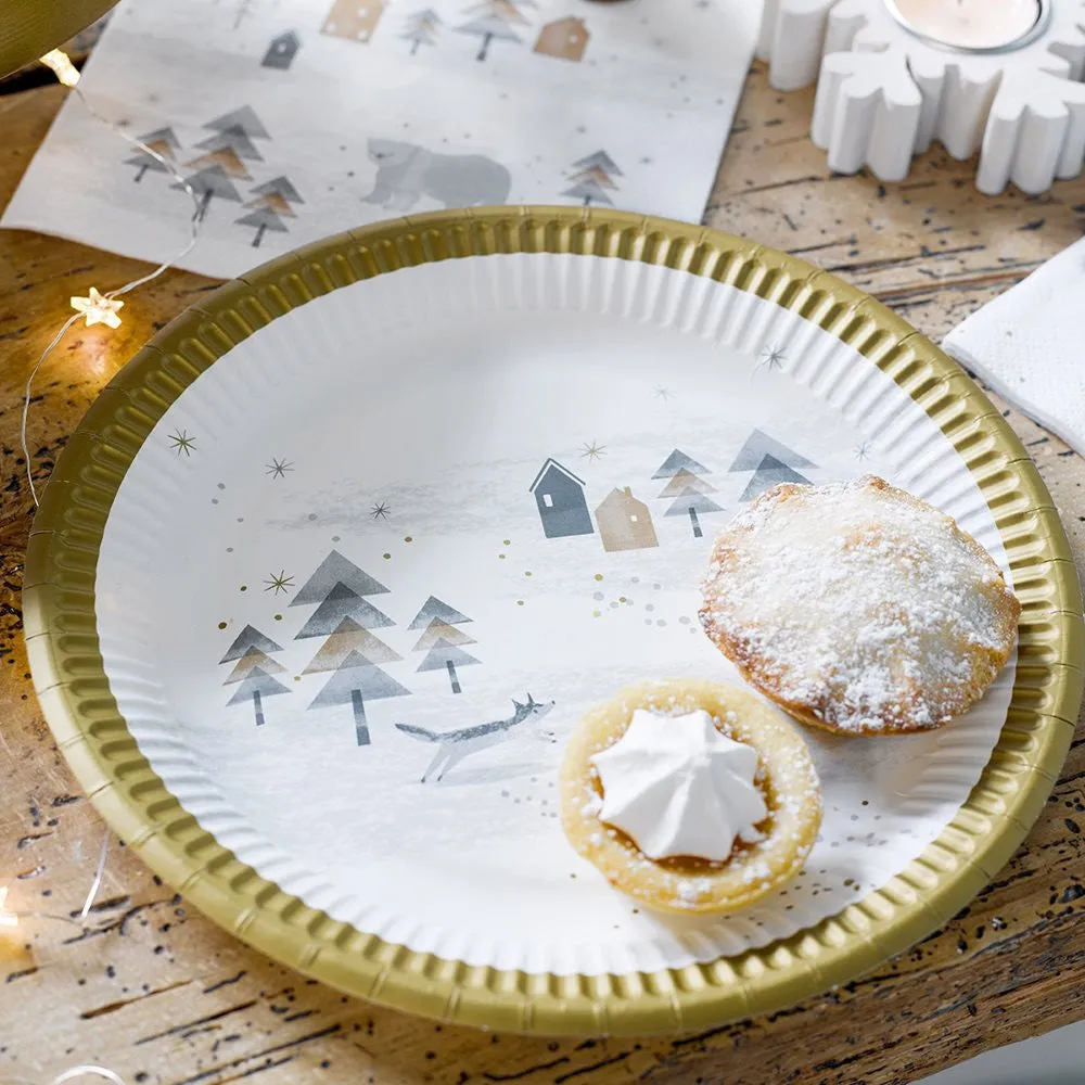 Nordic Winter Paper Plates