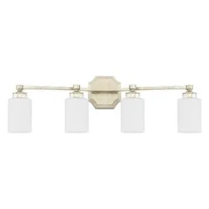 Olivia 4 Light Vanity- Winter Gold