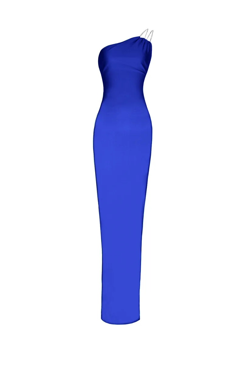 One Shoulder Backless Sexy Maxi Dress