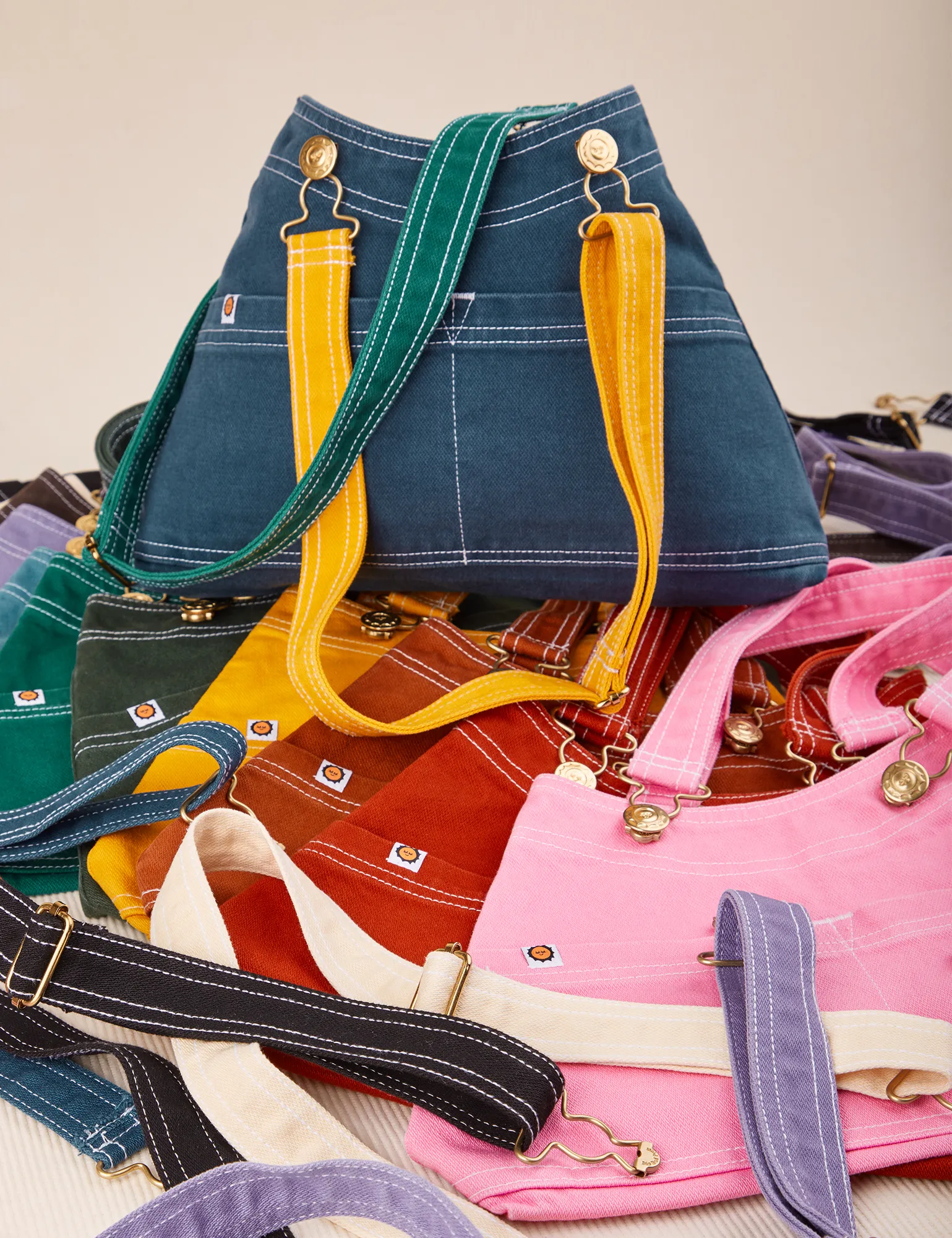 Overall Handbags Adjustable Straps