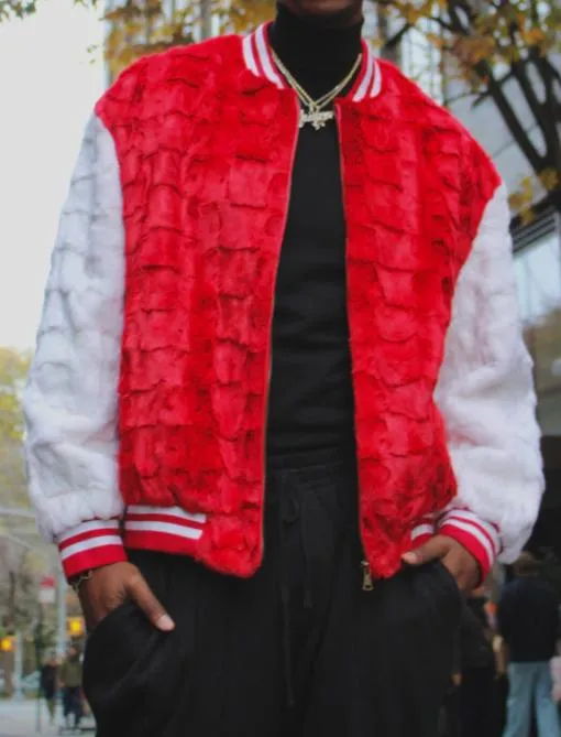 Pop Eco-friendly Fur Bomber Jacket