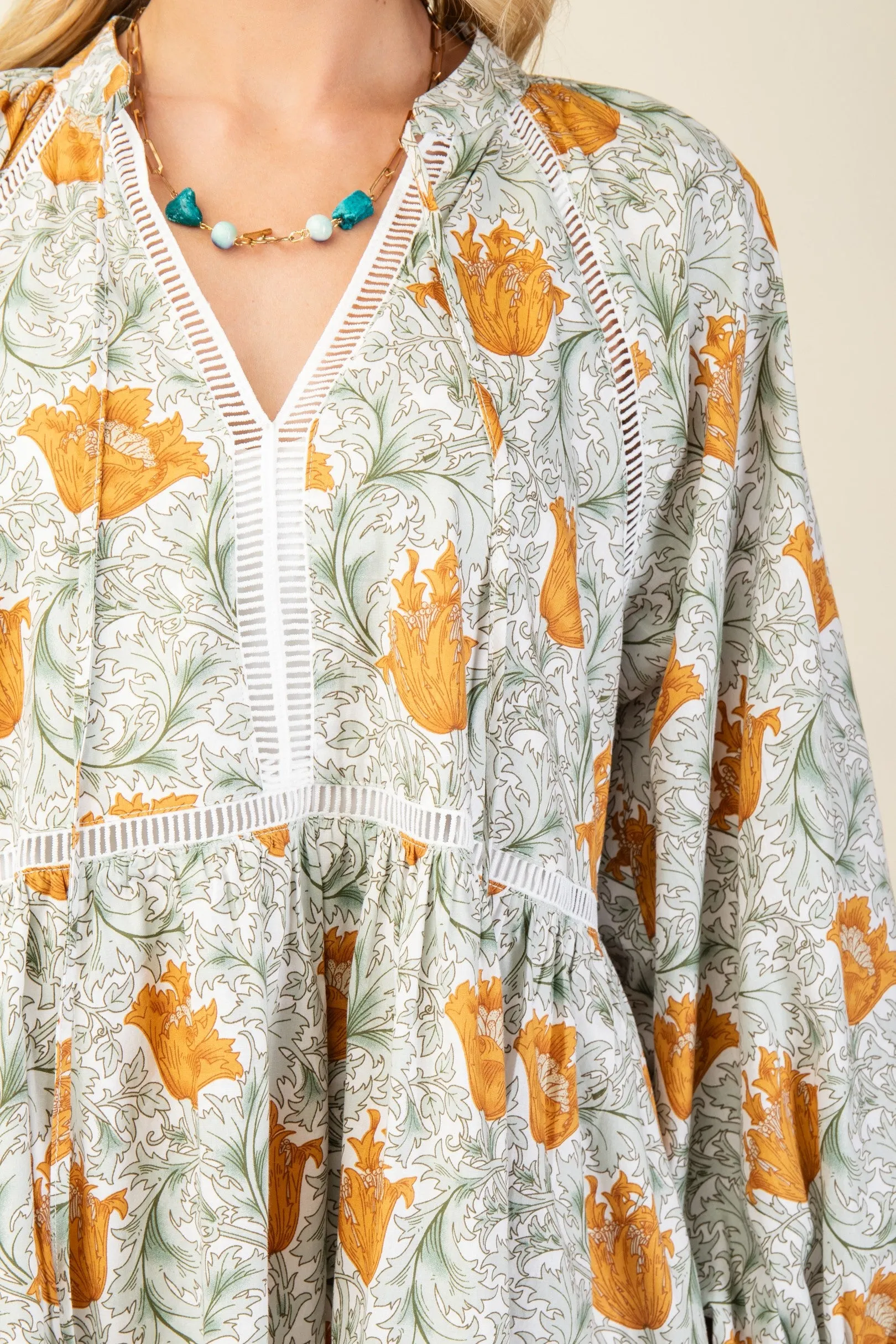 PRINT BABYDOLL DRESS