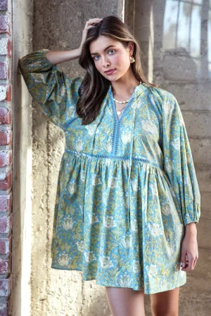 PRINT BABYDOLL DRESS