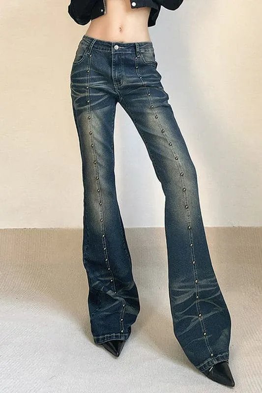 PZ754 Retro Inspired Denim Jeans