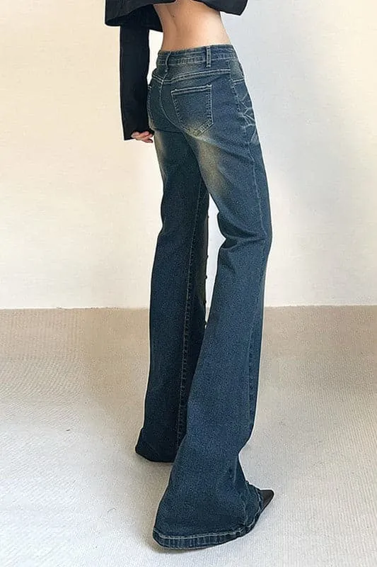 PZ754 Retro Inspired Denim Jeans