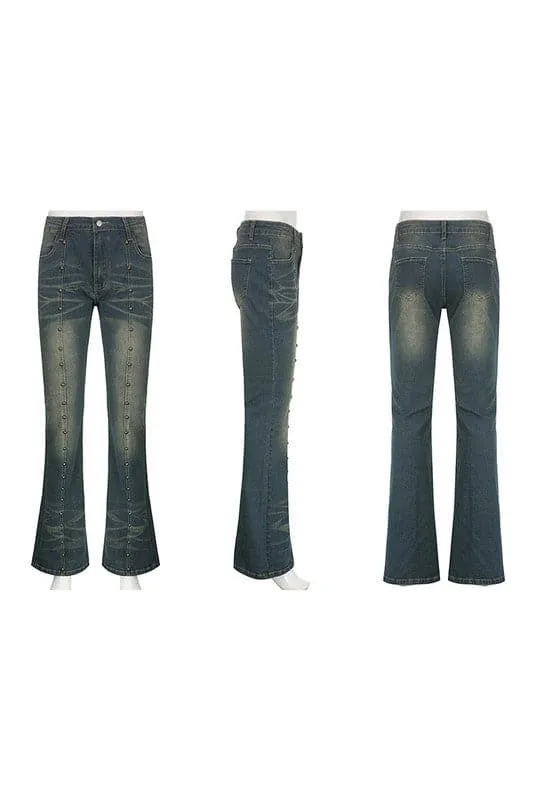 PZ754 Retro Inspired Denim Jeans