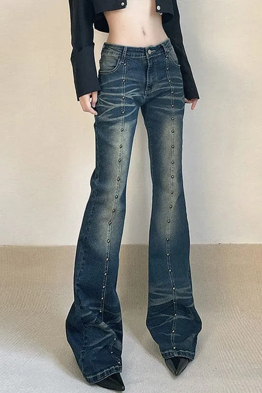 PZ754 Retro Inspired Denim Jeans