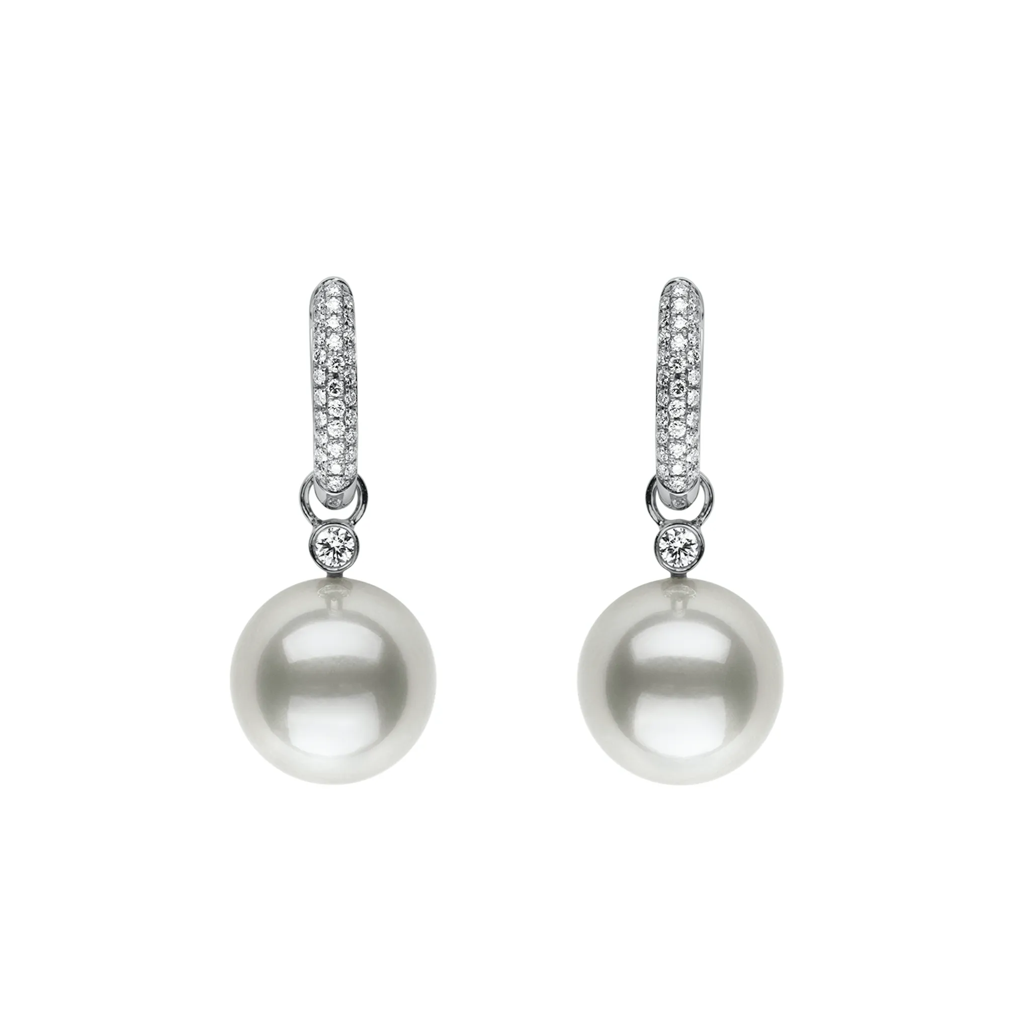 Reversible Pearl & Diamond Earrings